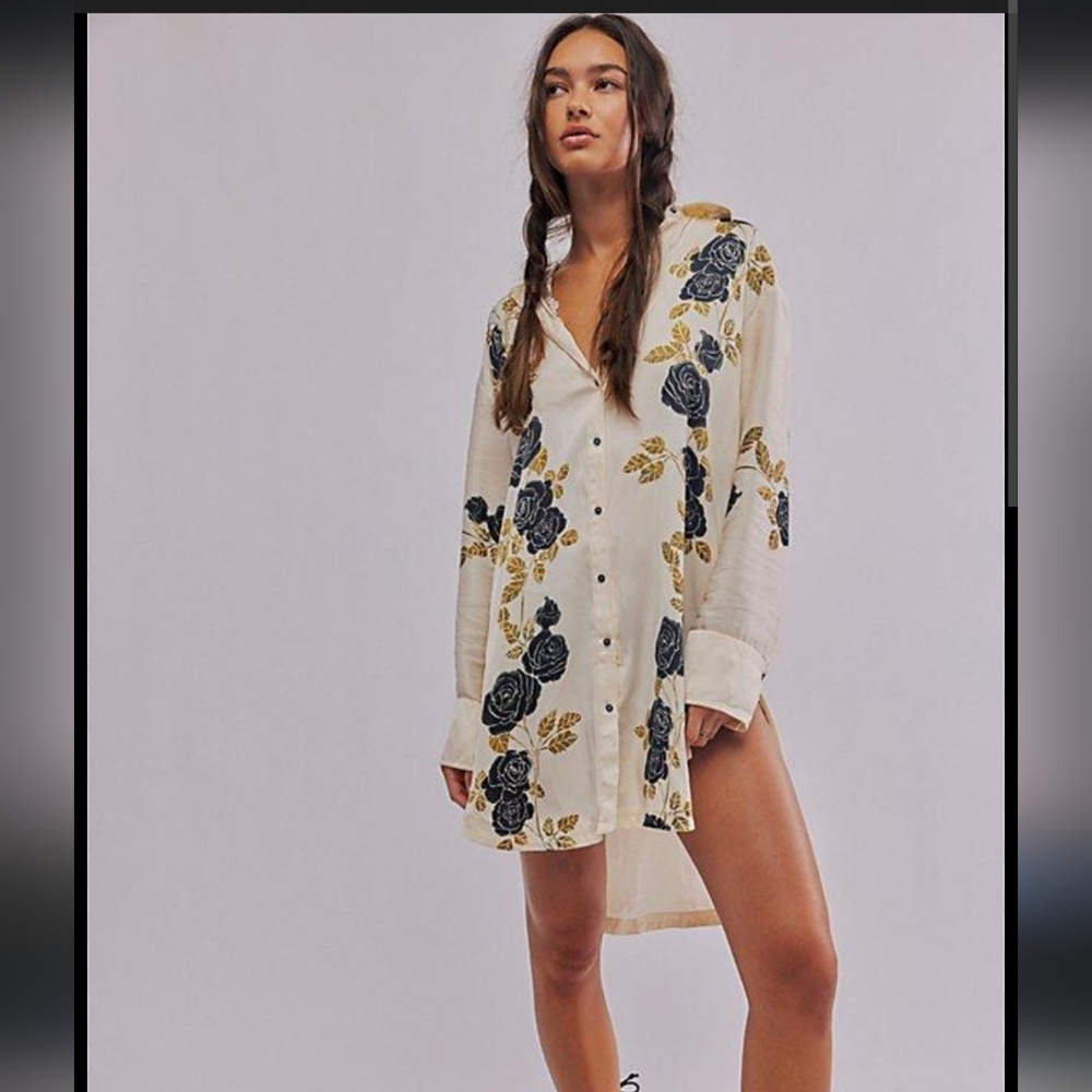 Free People Off the Vine Button Down